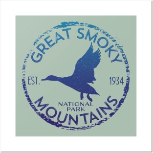 Great Smoky Mountains National Park Vintage Design Goose Posters and Art